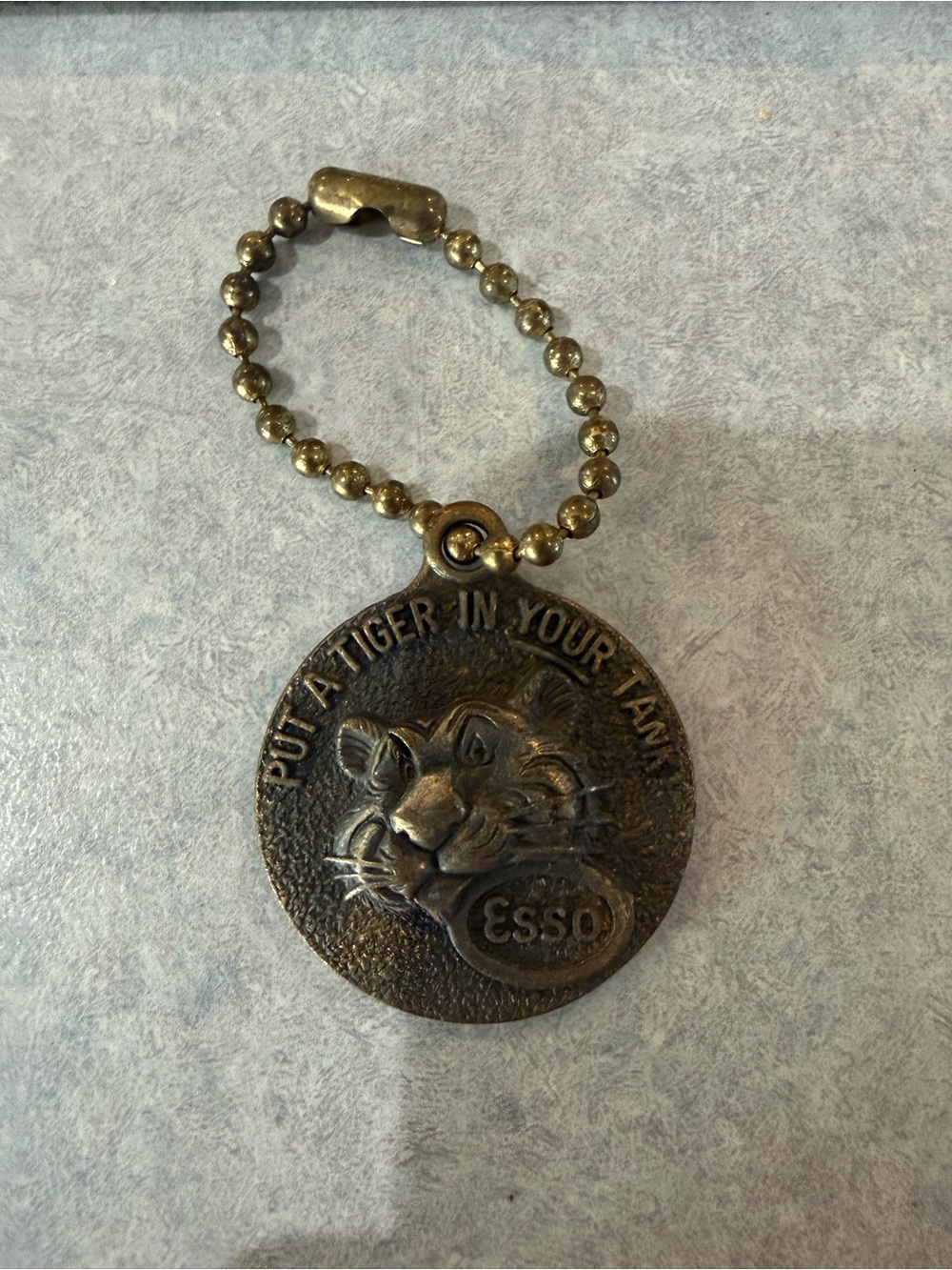 Vintage 1960s Esso Happy Motoring Key Club Put A Tiger In Your Tank Tag